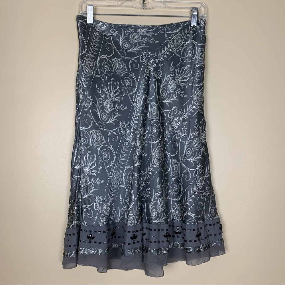 WHITE HOUSE BLACK MARKET • Silk Skirt